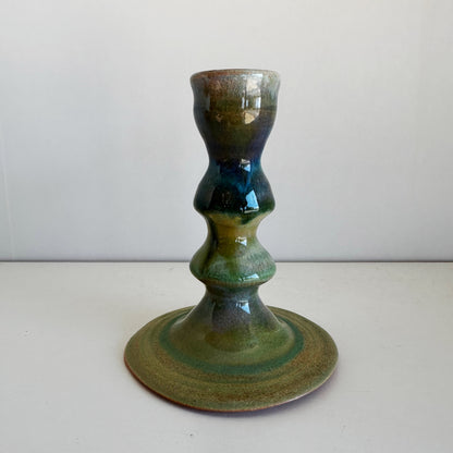 Blue Green Candlestick Holders | Once & Future Things