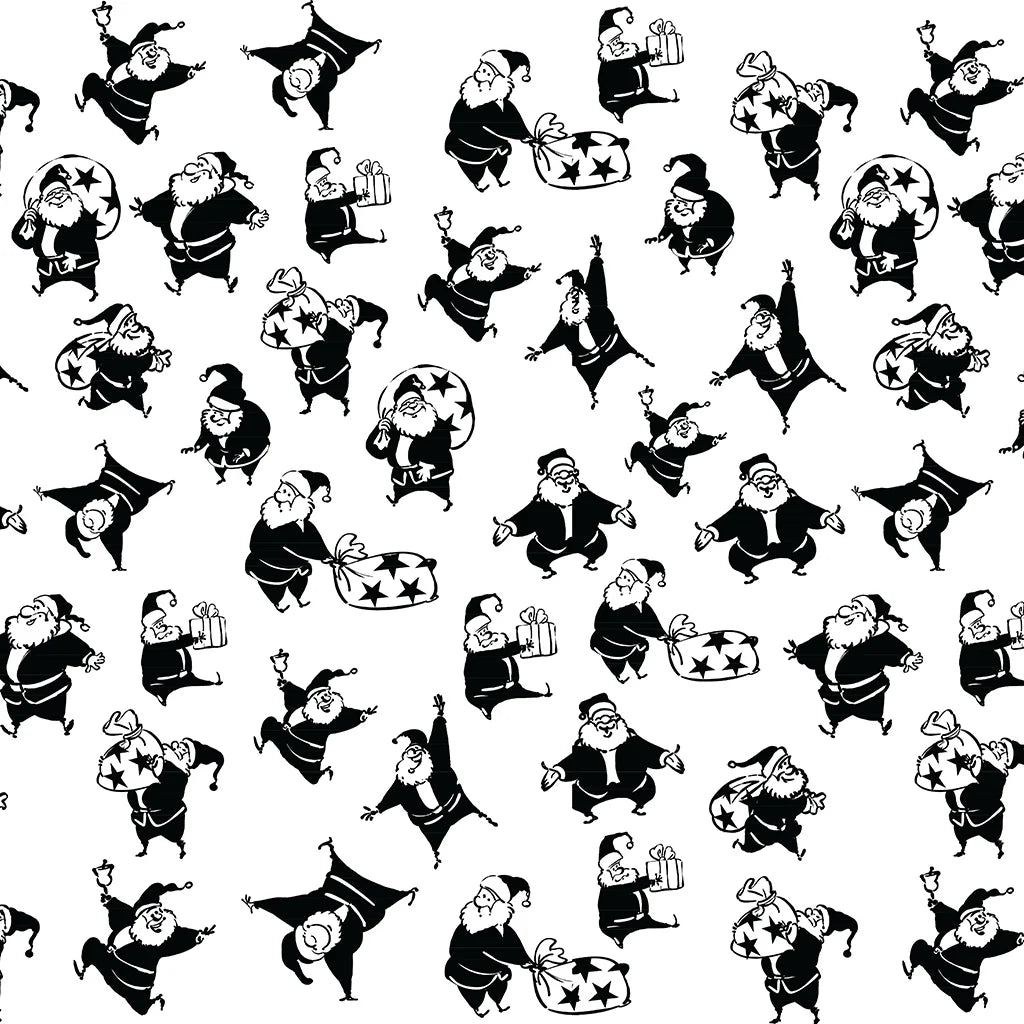 Dancing Santa Underglaze Transfer