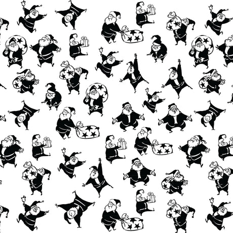 Dancing Santa Underglaze Transfer