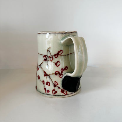 Cherry Mug | Muddy Paws Pottery