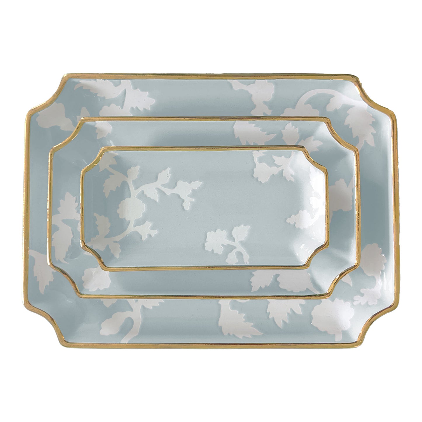 Chinoiserie Dreams Trays with Gold Accent