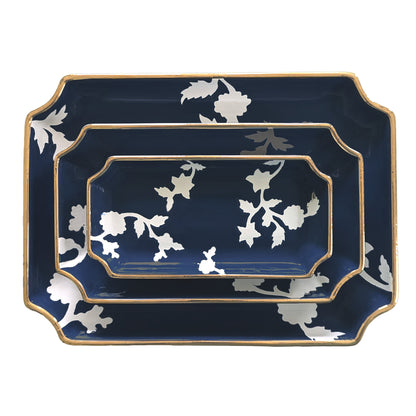 Chinoiserie Dreams Trays with Gold Accent