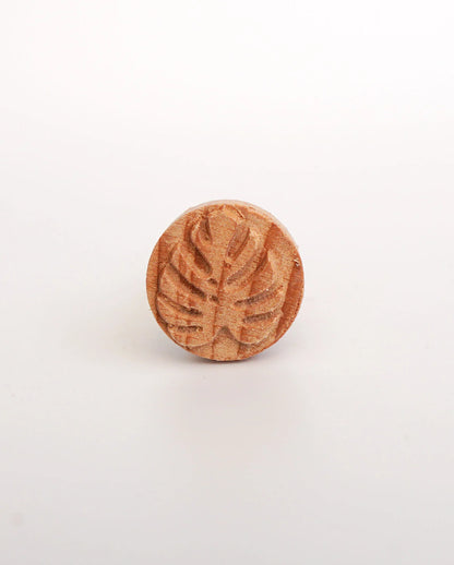 Monstera Leaf Clay Stamp