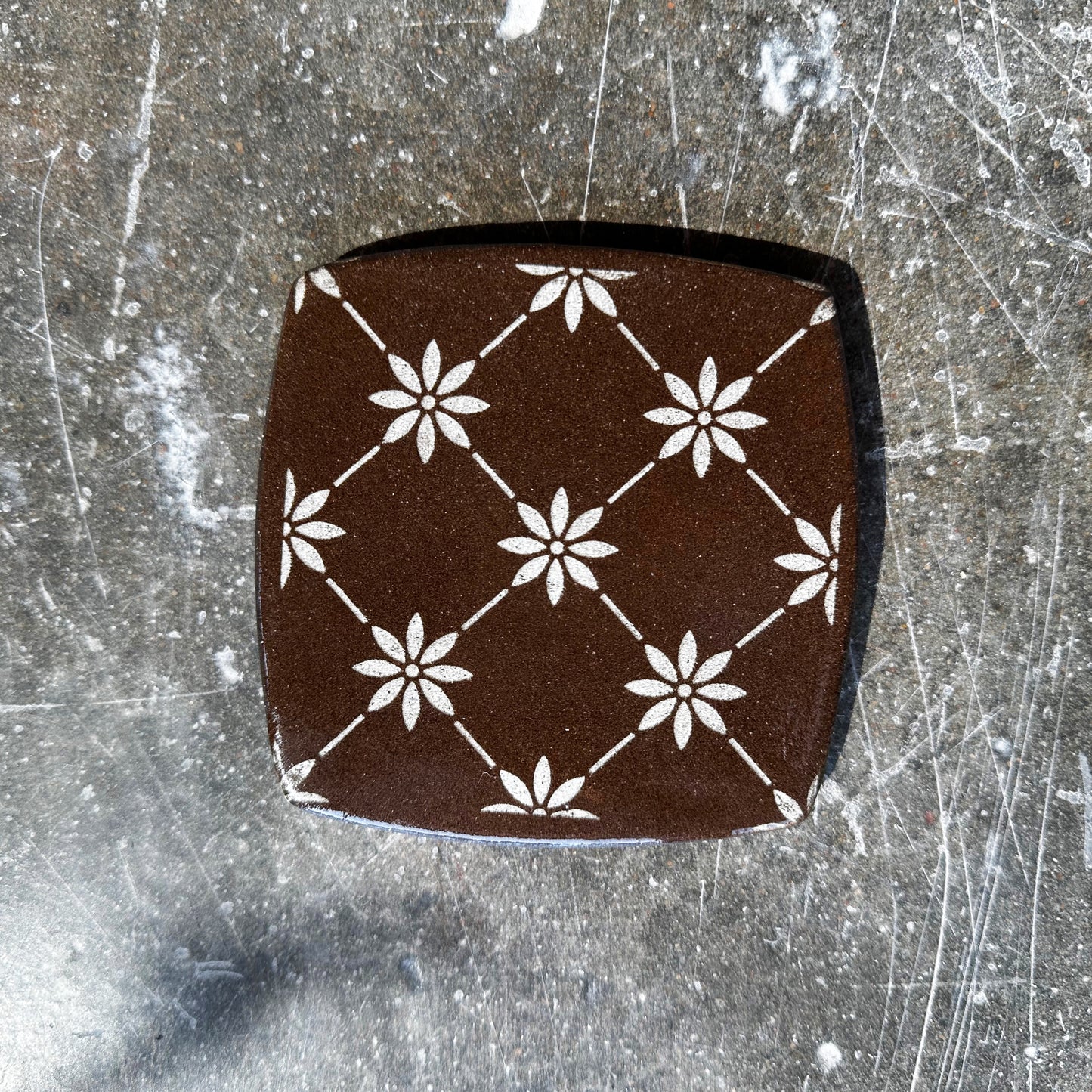 Chocolate Ceramic Coasters | Trisha Boatright