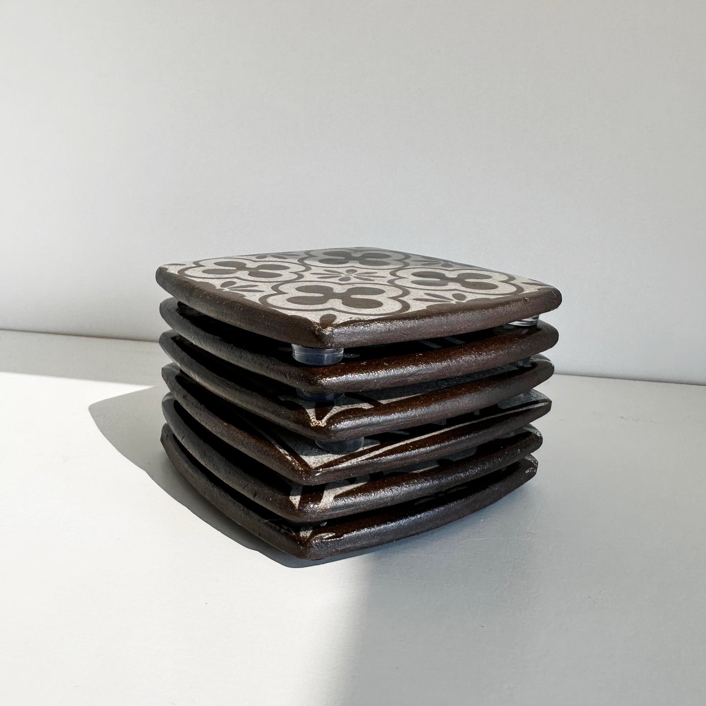 Chocolate Ceramic Coasters | Trisha Boatright