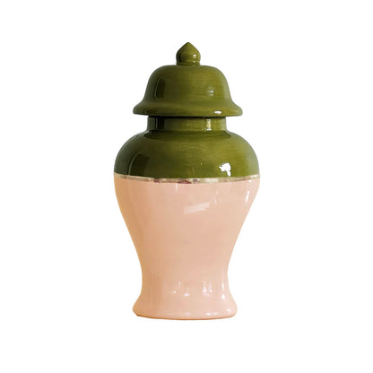 Two Tone Color Block Ginger Jar- The Warms