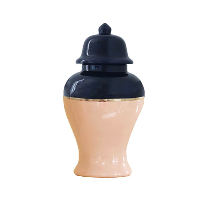 Two Tone Color Block Ginger Jar- The Warms