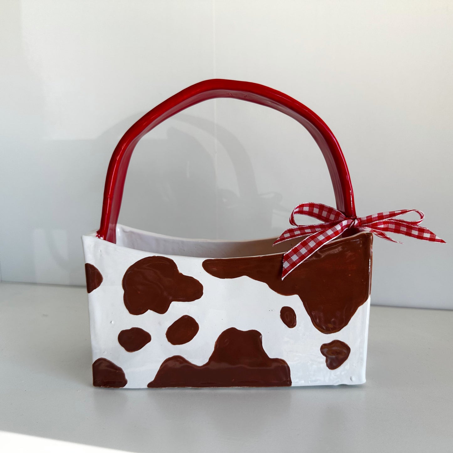 Cow Print Purse Vase | Jessica Walker