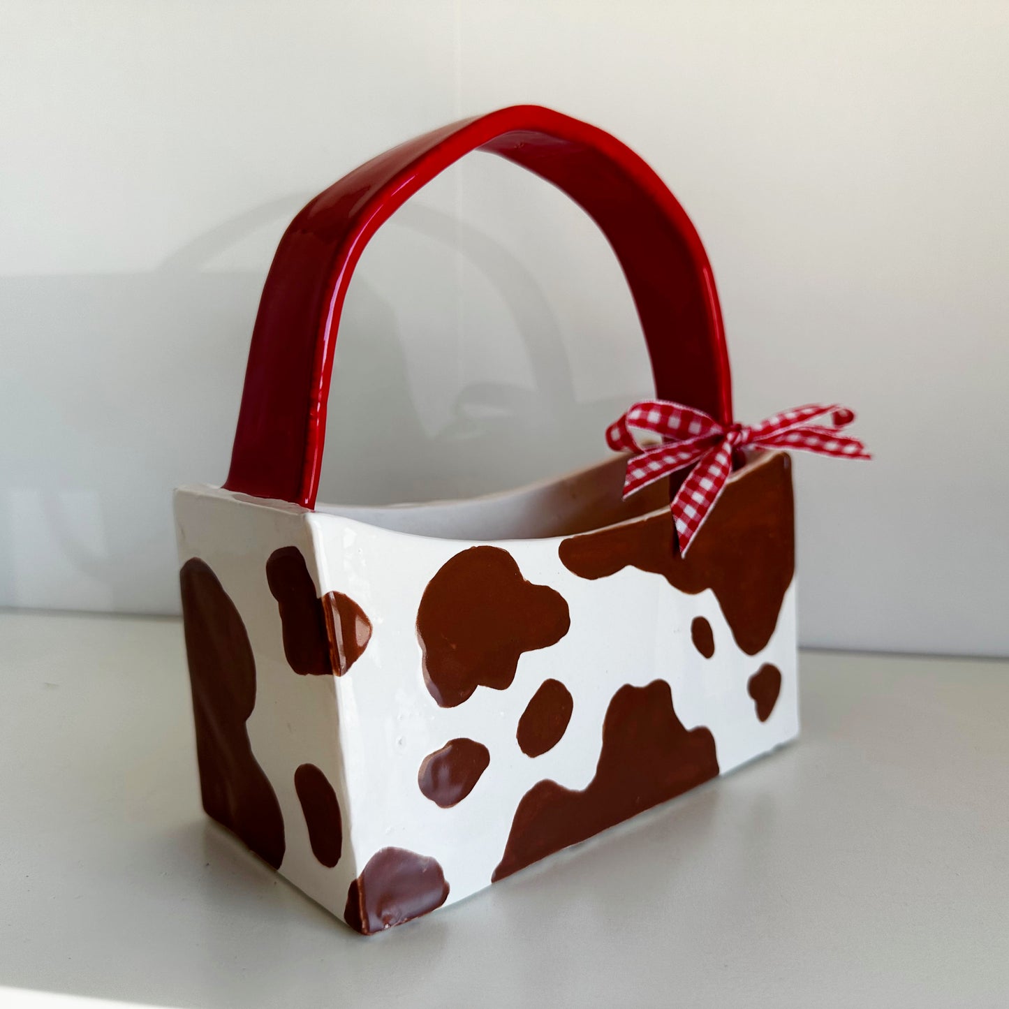 Cow Print Purse Vase | Jessica Walker