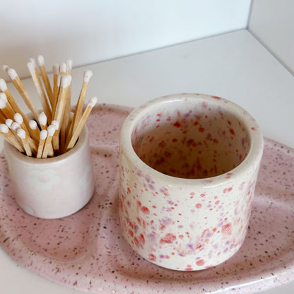 Pink Sectioned Tray | Terra Clay Co.