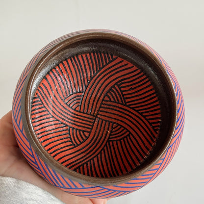 Chocolate Clay Santa Fe Bowl | Jim Pratt- Tulsa Clay