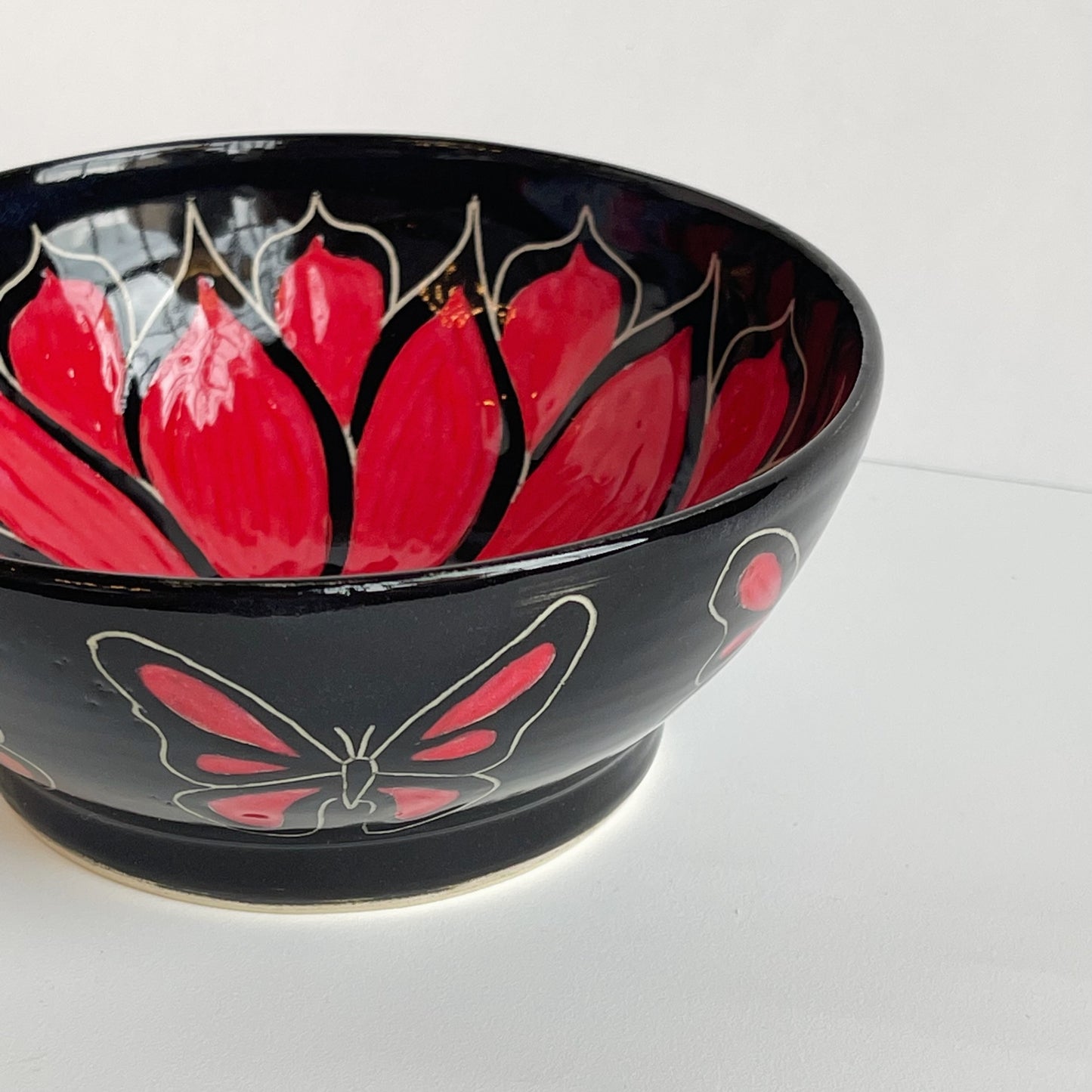 Red Flower Bowl | Cindy Walker Davidson