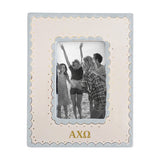 Alpha Chi Omega Scallop Monogrammed Picture Frame