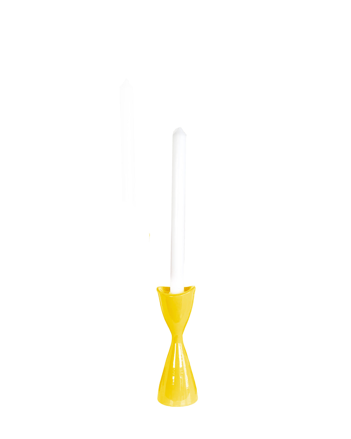 Tulip Candlestick Holders in Dandy Yellow