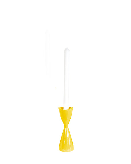 Tulip Candlestick Holders in Dandy Yellow