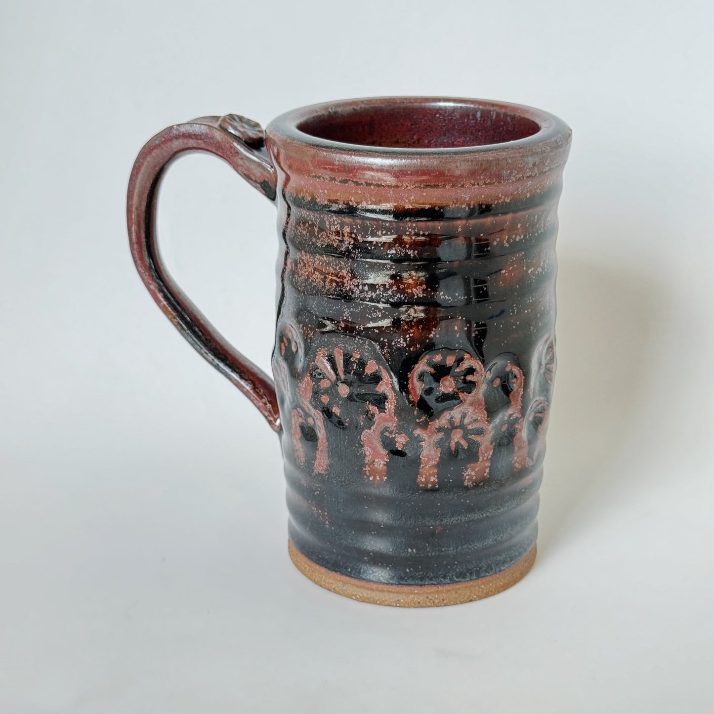 Copper & Black Large Mug | Panther Pots by Ayden Krzmarzick