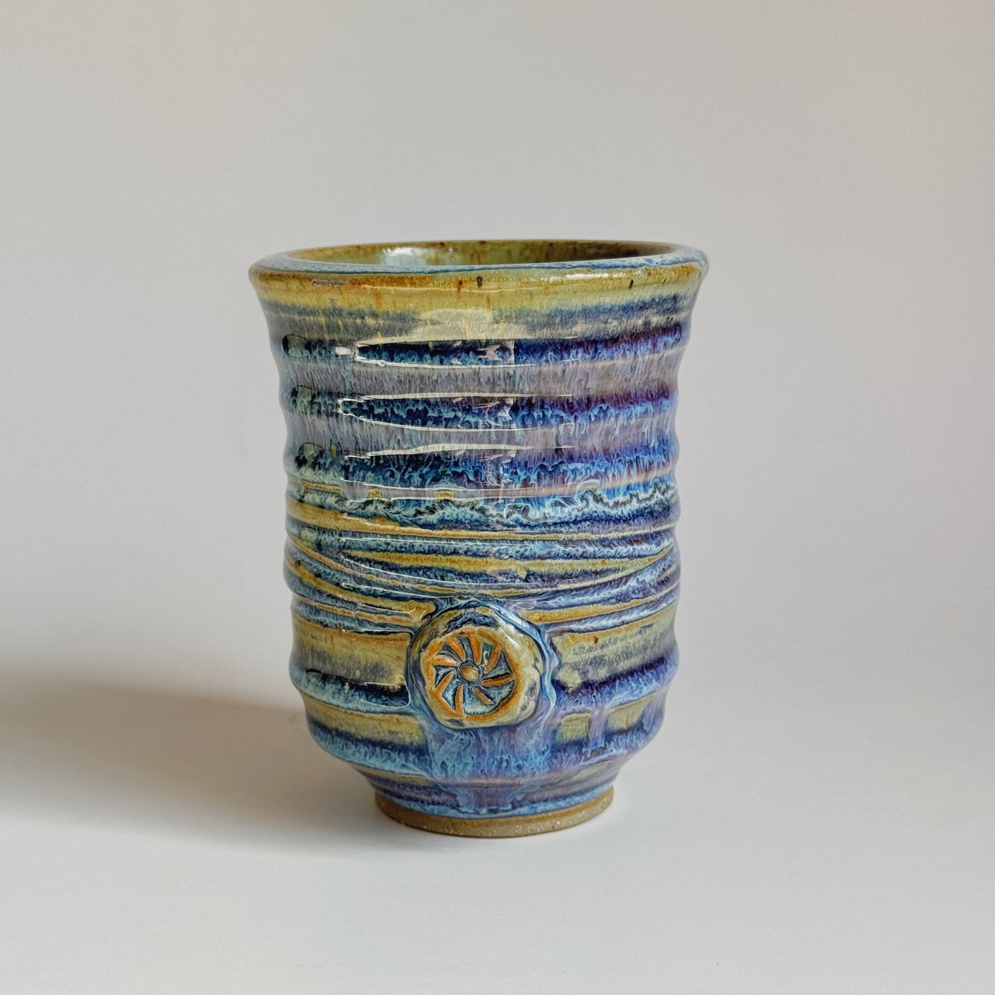 Purple & Blue Cup | Panther Pots by Ayden Krzmarzick