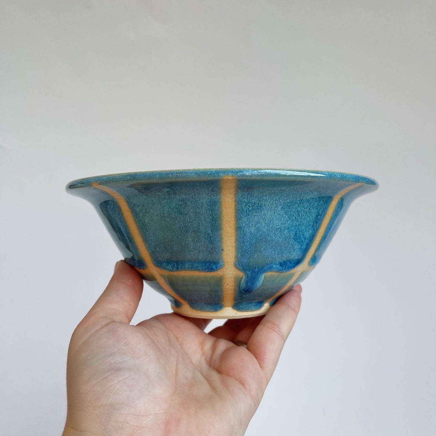 Gridded Blue Bowl | Danny Aguirre