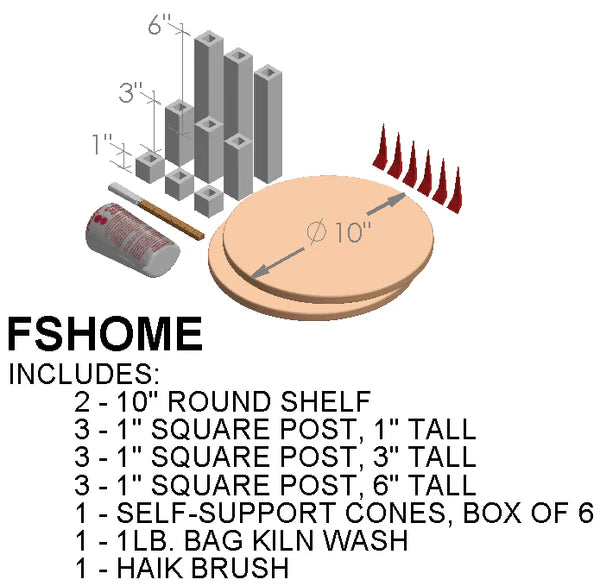 Furniture Shelf Kit for Paragon Home Artist Kilns