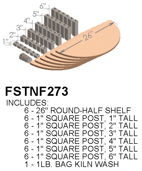 Paragon Furniture Shelf Kit for CT122822 Kilns