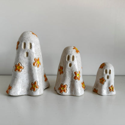 Floral Sheet Ghost Figures | KH Pottery