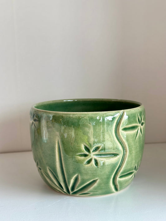 Carved Green Bowl | Danny Aguirre