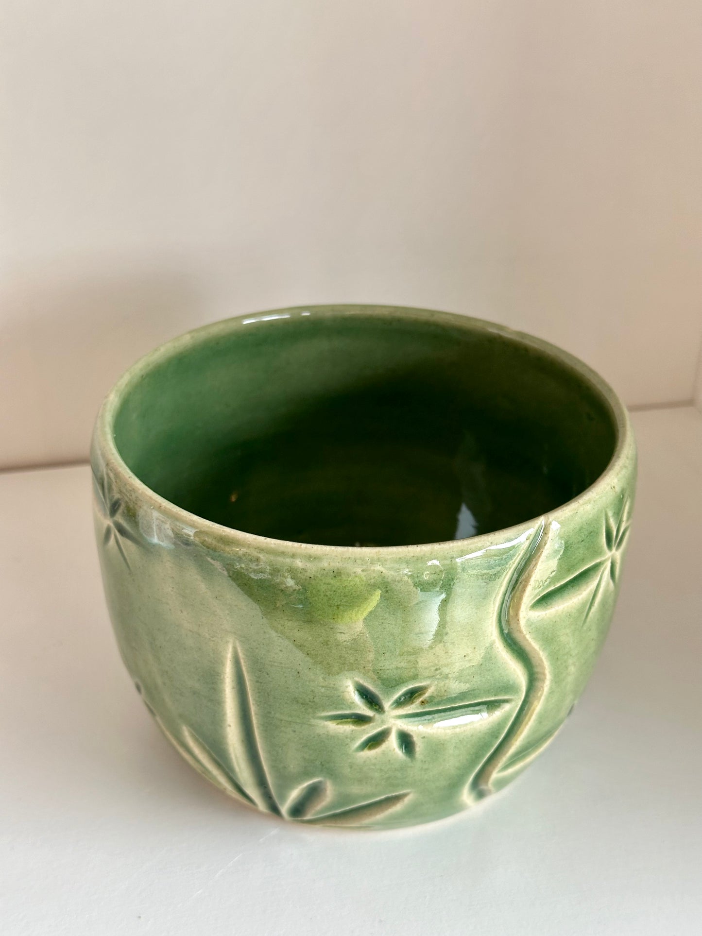 Carved Green Bowl | Danny Aguirre