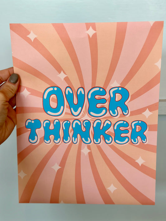 Over Thinker Print | Jennifer Schmidt