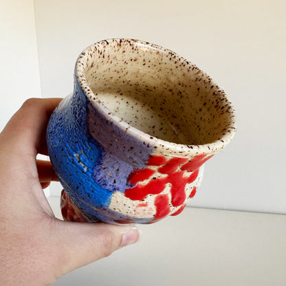 Funky Texture Cup Vase | Madeleine Schmidt