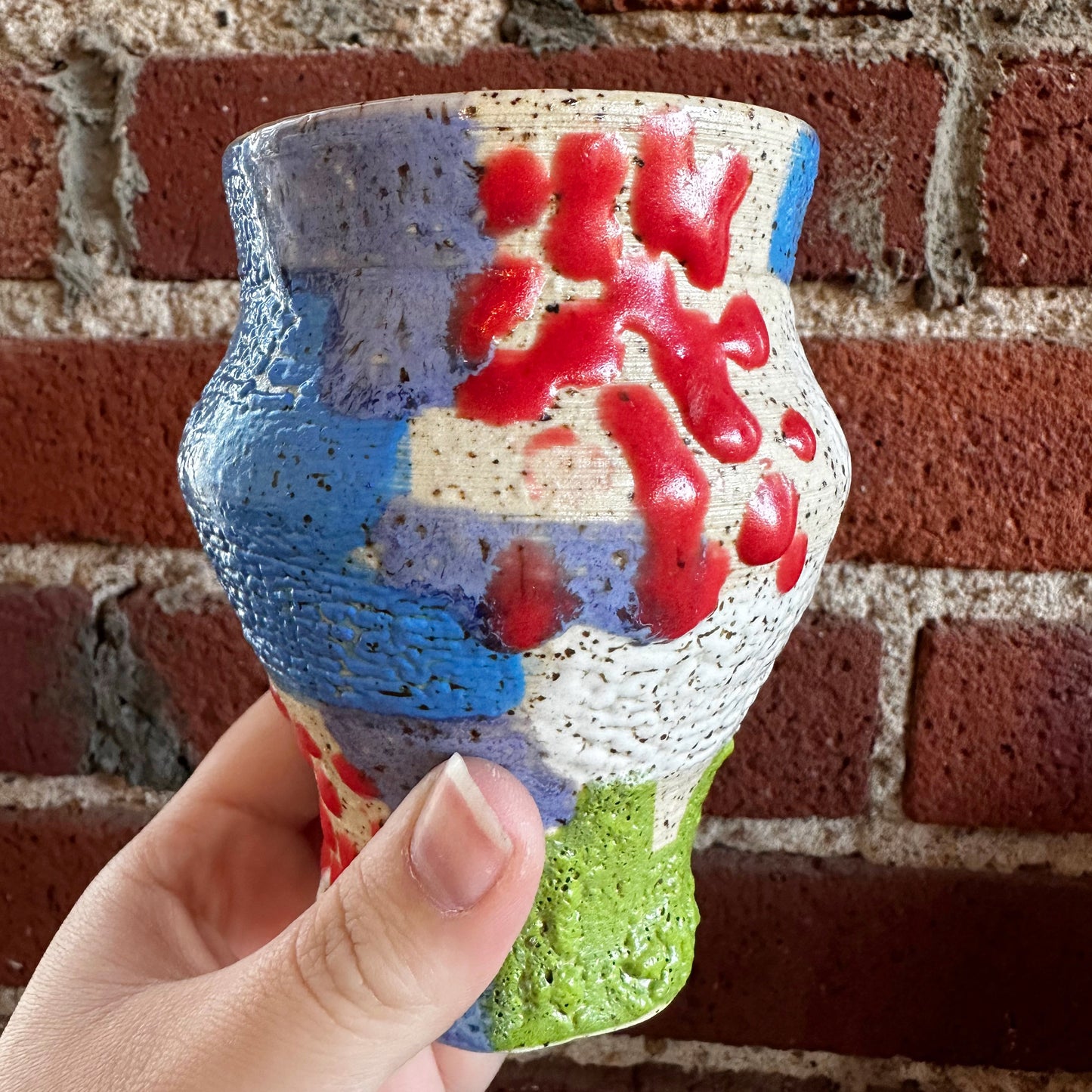 Funky Texture Cup Vase | Madeleine Schmidt