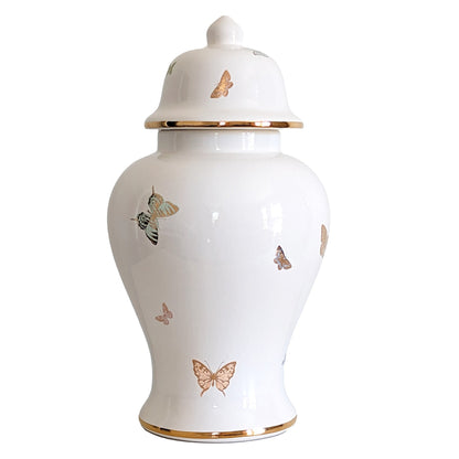 Gilded Butterflies Ginger Jars