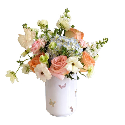 Gilded Butterflies Large Vase | Wholesale