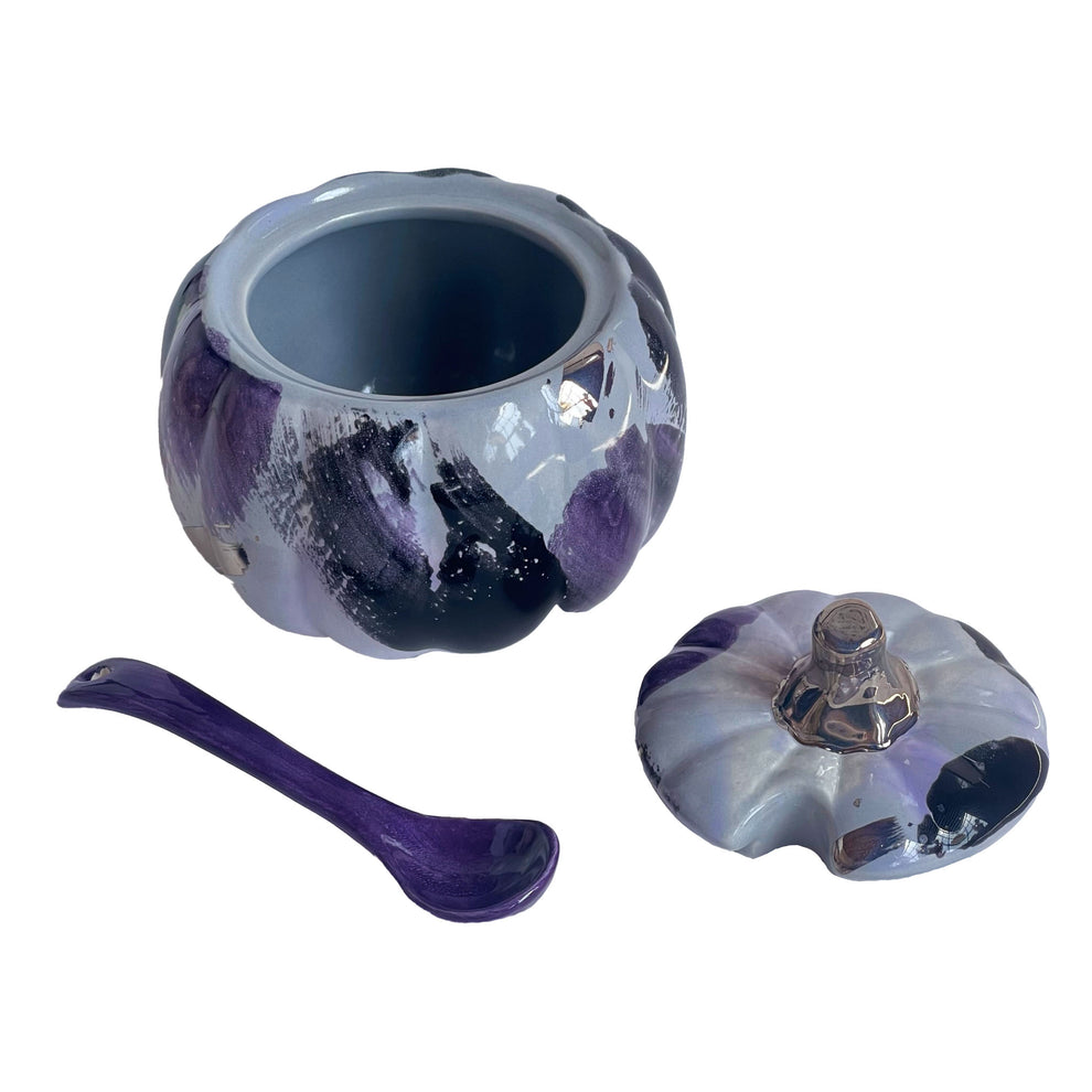 Pumpkin Sugar Pot & Spoon – Ruby Clay Company