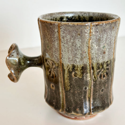 Gray & Charcoal Black Mug | Panther Pots by Ayden Krzmarzick