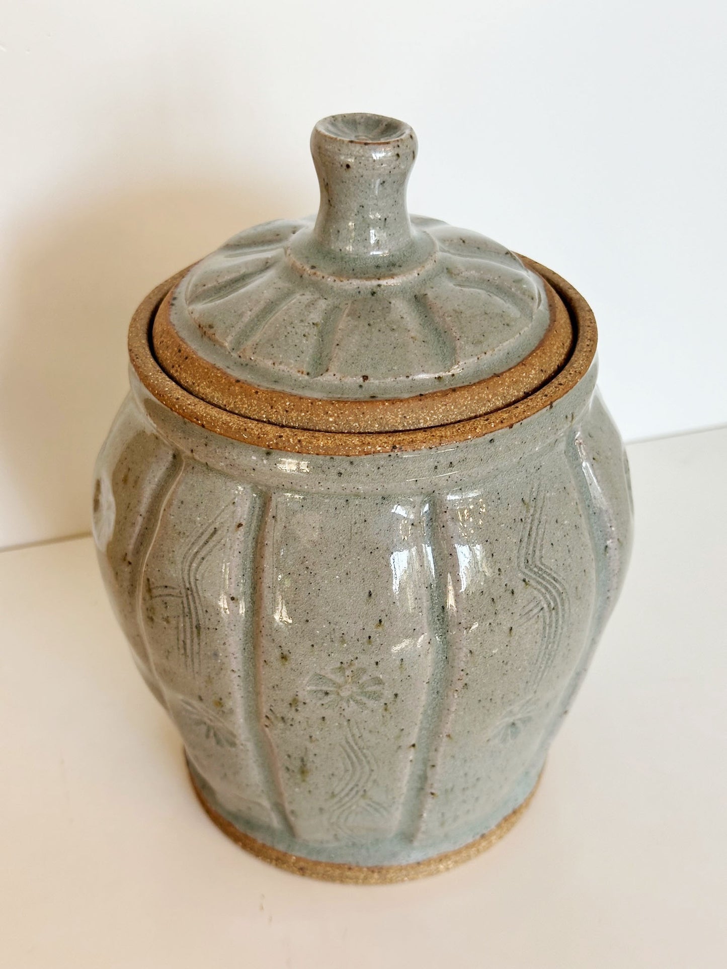 Gray Lidded Jars | Panther Pots by Ayden Krzmarzick