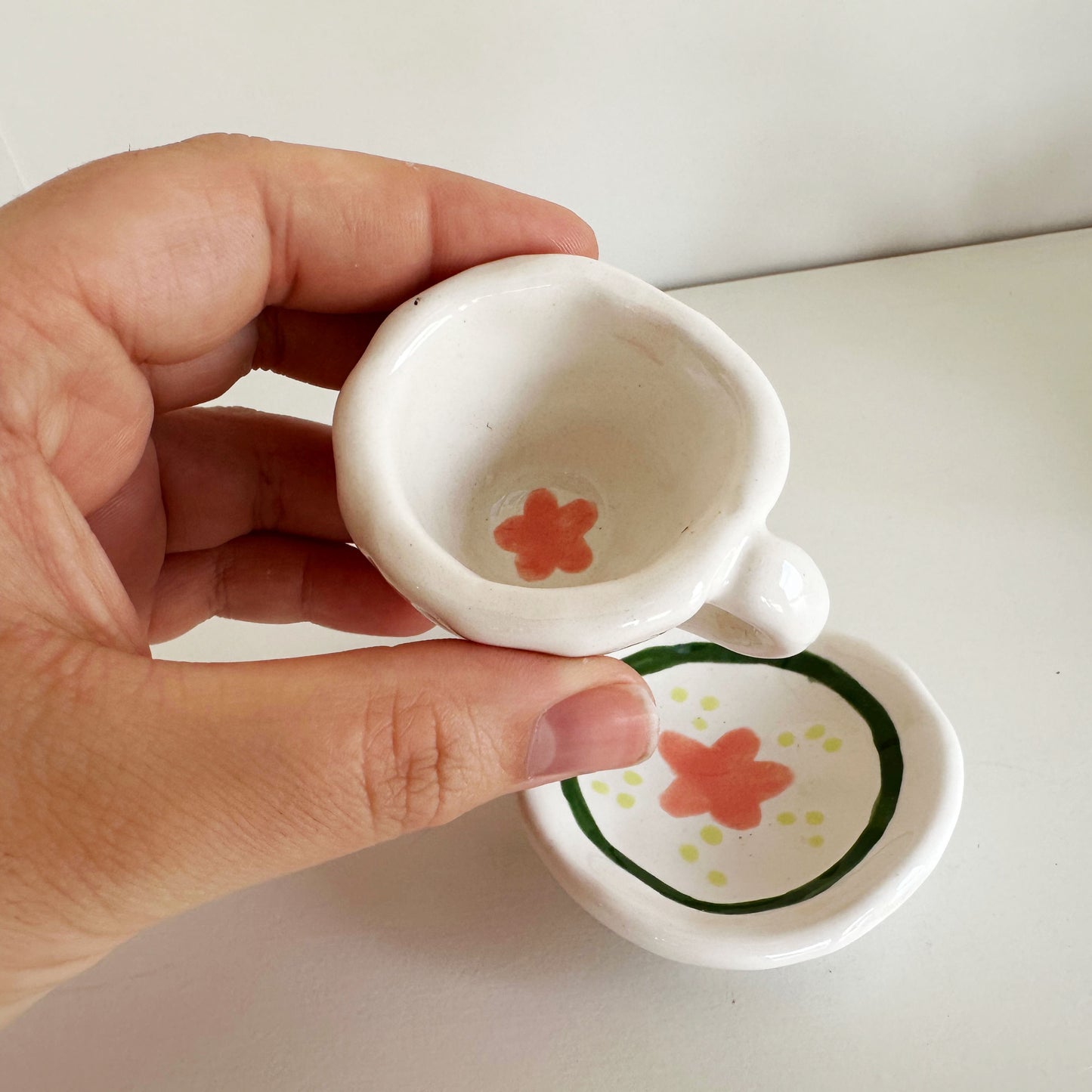 Green and Pink Mini Tea Set | Jessica Walker