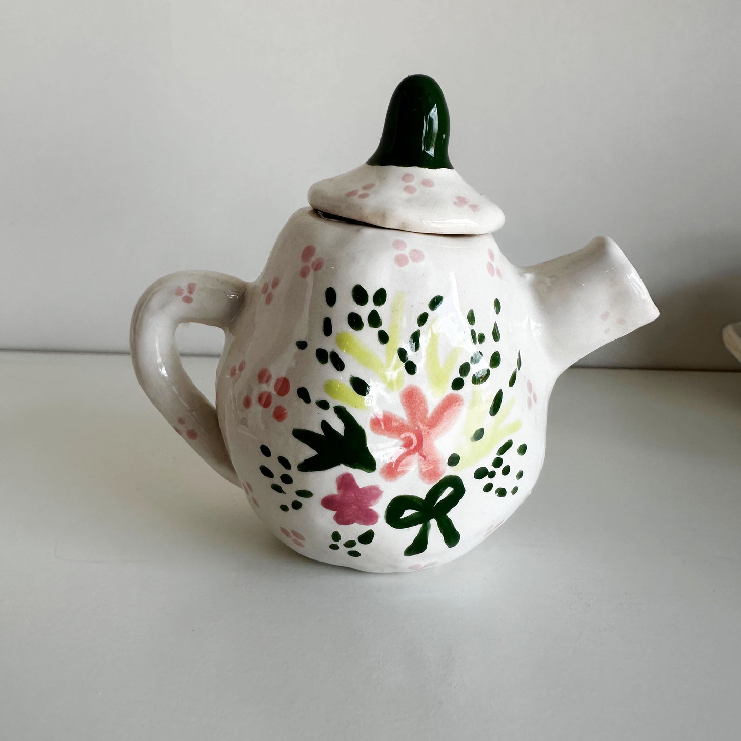 Green and Pink Mini Tea Set | Jessica Walker