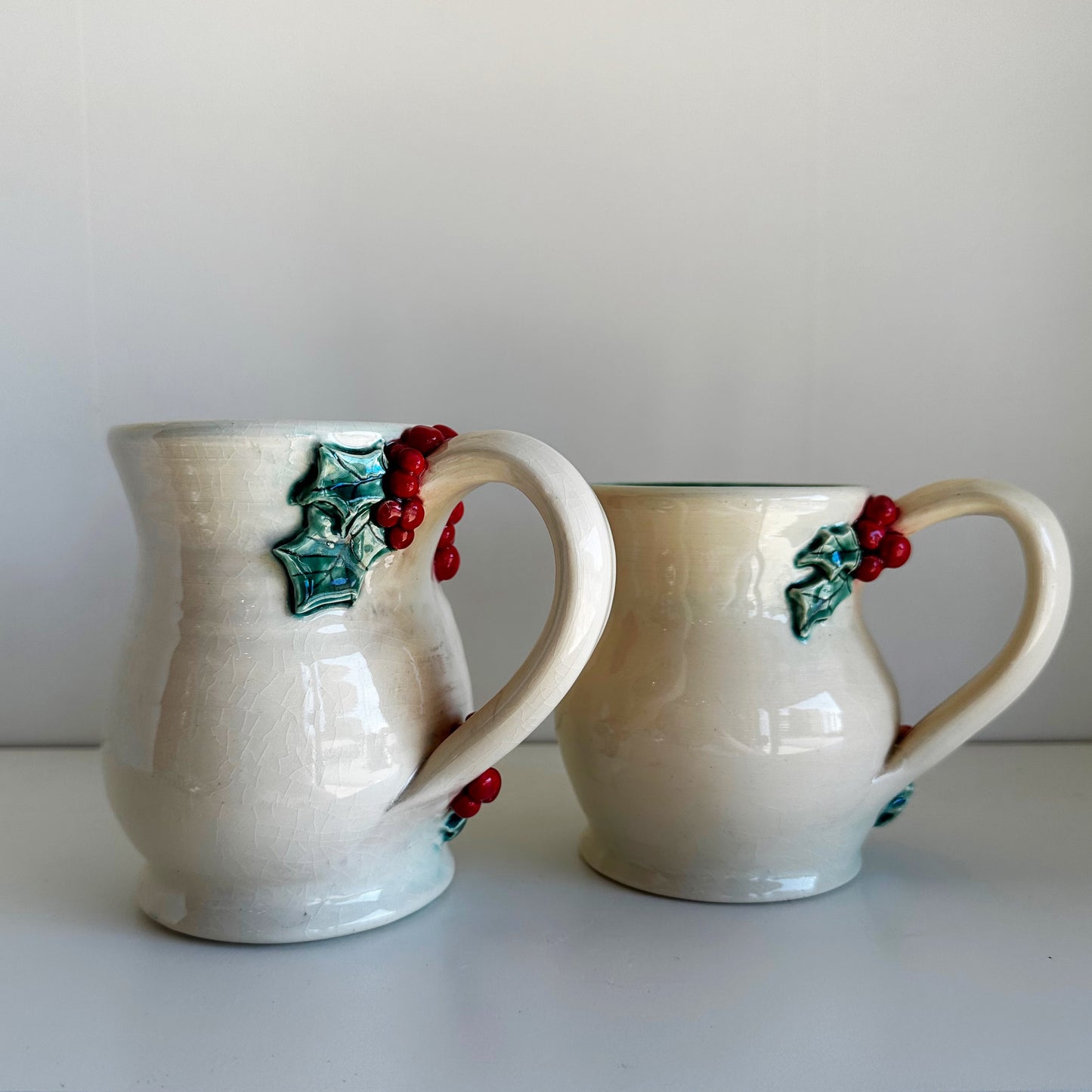 Festive Holly Mugs | Once & Future Things