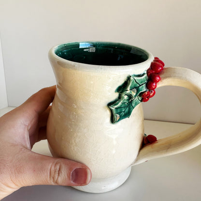 Festive Holly Mugs | Once & Future Things