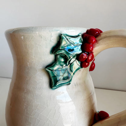 Festive Holly Mugs | Once & Future Things