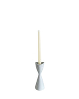 Tulip Candlestick Holders in Hydrangea Blue