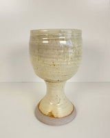 Yellow-Cream Stoneware Goblet | Lowell Baker