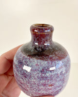 Purple and Blue Stoneware Bud Vase | Lowell Baker