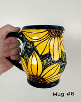 Stained Glass Style Sunflower Mugs- Multiple Options Availble | Once & Future Things