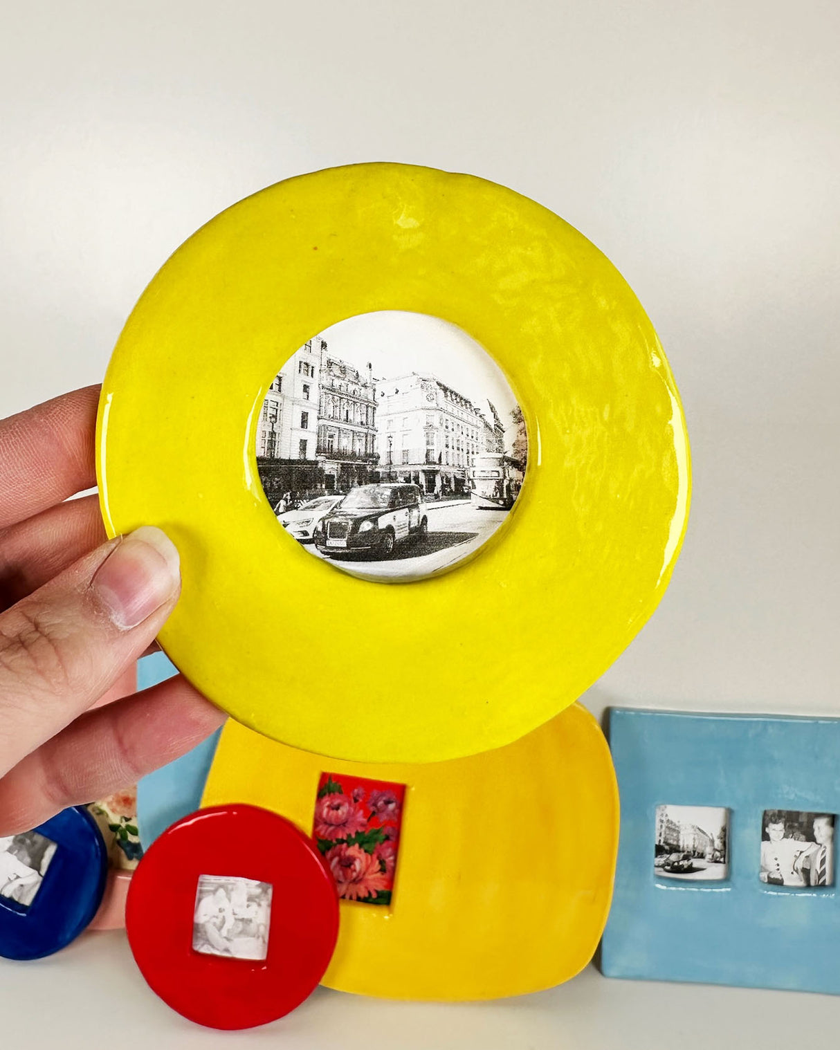 Colorful Ceramic Photo Frames | Madeleine Schmidt