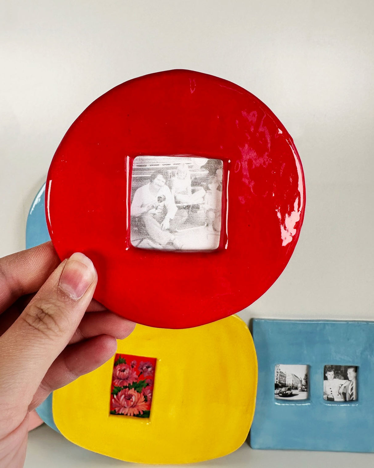 Colorful Ceramic Photo Frames | Madeleine Schmidt