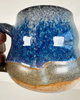 Blue and Tan Stoneware Mug | Katie Brown