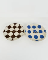 Dot and Diamond Ceramic Soap Dishes- Round | Terra Clay Co.