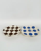 Dot and Diamond Ceramic Soap Dishes- Round | Terra Clay Co.