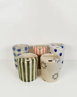 Vibrant Patterned Ceramic Travel Mugs | Terra Clay Co.